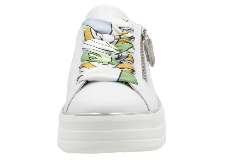 Slipper & Schnürschuhe - Remonte Sneaker mit bunter Schnürung, in Größe 036 bis 042, in Farbe BLEU-WEISS Ansicht 12