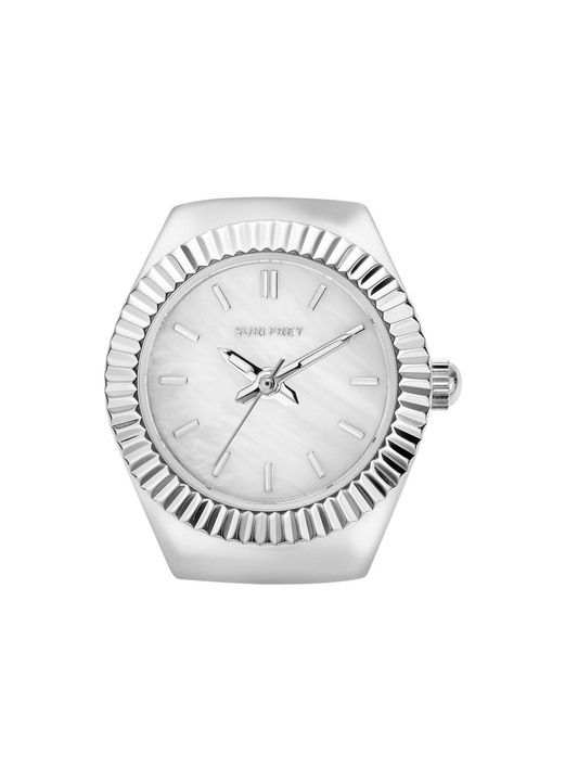 - Ringuhr mit Gehäuse aus Edelstahl, in Farbe  Ansicht 4