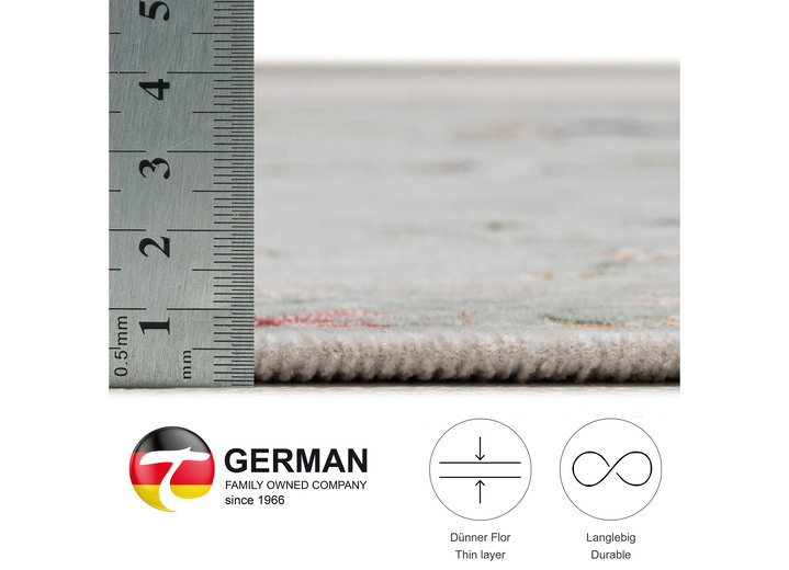 Teppiche - Gewebte Brücken und Teppiche, in Größe 103 (Brücke, 60x 90 cm) bis 309 (Bettumrandung:  2 Vorlegern, je 60x90 cm und 1 Läufer, 70x220 cm), in Farbe ROSÉ Ansicht 11