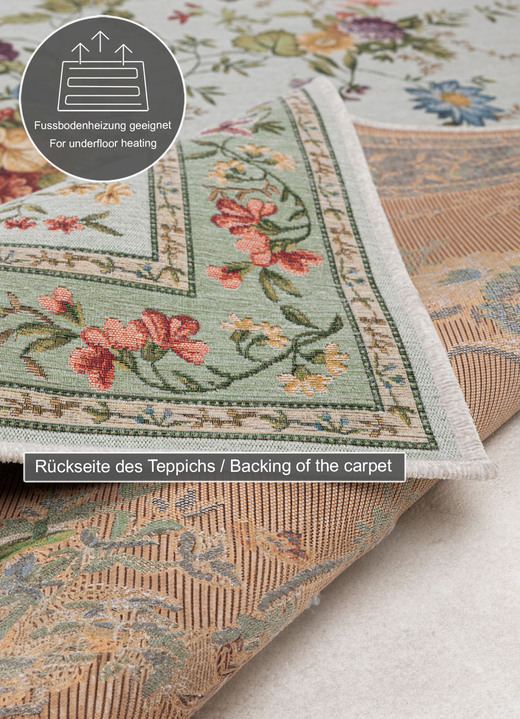 Teppiche - Gewebte Brücken und Teppiche, in Größe 103 (Brücke, 60x 90 cm) bis 309 (Bettumrandung:  2 Vorlegern, je 60x90 cm und 1 Läufer, 70x220 cm), in Farbe ROSÉ Ansicht 8