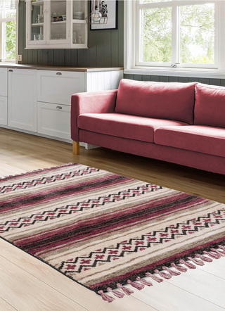 Teppiche - Handgetufteten Teppich von Gino Falcone, in Größe 114 (Brücke, 80 x 150 cm) bis 278 (Teppich, 190 x 290 cm), in Farbe BRAUN – Farbe BRAUN – Ansicht 