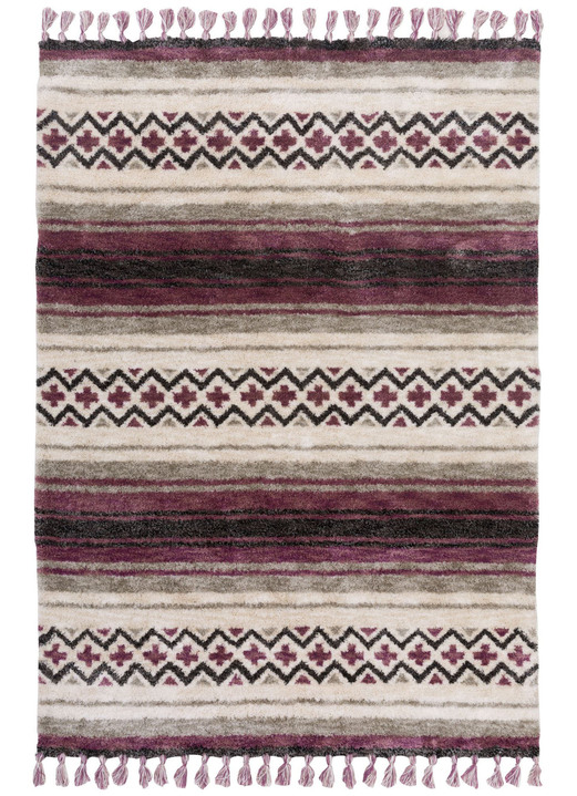 Teppiche - Handgetufteten Teppich von Gino Falcone, in Größe 114 (Brücke, 80 x 150 cm) bis 278 (Teppich, 190 x 290 cm), in Farbe BRAUN Ansicht 5