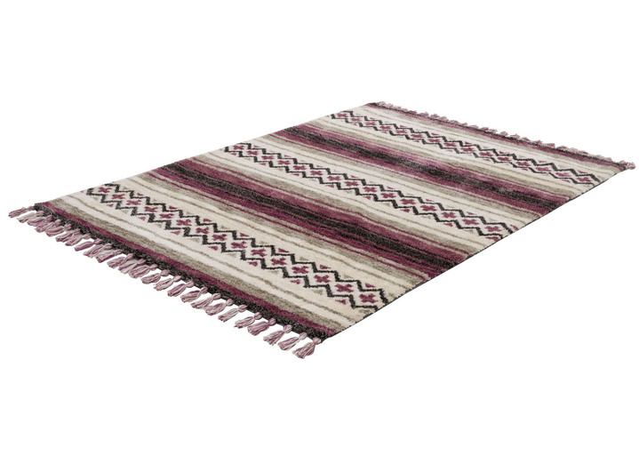 Teppiche - Handgetufteten Teppich von Gino Falcone, in Größe 114 (Brücke, 80 x 150 cm) bis 278 (Teppich, 190 x 290 cm), in Farbe BRAUN Ansicht 3