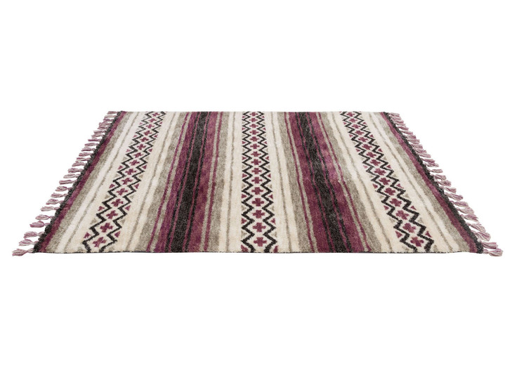 Teppiche - Handgetufteten Teppich von Gino Falcone, in Größe 114 (Brücke, 80 x 150 cm) bis 278 (Teppich, 190 x 290 cm), in Farbe BRAUN Ansicht 6