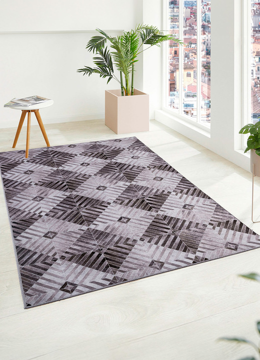 Modern - Teppiche mit robuster und pflegeleichter Oberfläche, in Größe 109 (Brücke, 50 x 80 cm) bis 249	(Teppich,	160 x 230 cm), in Farbe BEIGE Ansicht 6