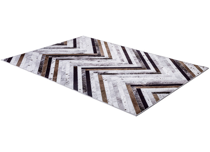 Teppiche - Robuste und pflegeleichte Teppiche Ansicht 3 Teppiche - Robuste und pflegeleichte Teppiche, in Größe 113 (Brücke, 70 x 140 cm) bis 249 (Teppich, 160 x 230 cm), in Farbe GRAU Ansicht 3