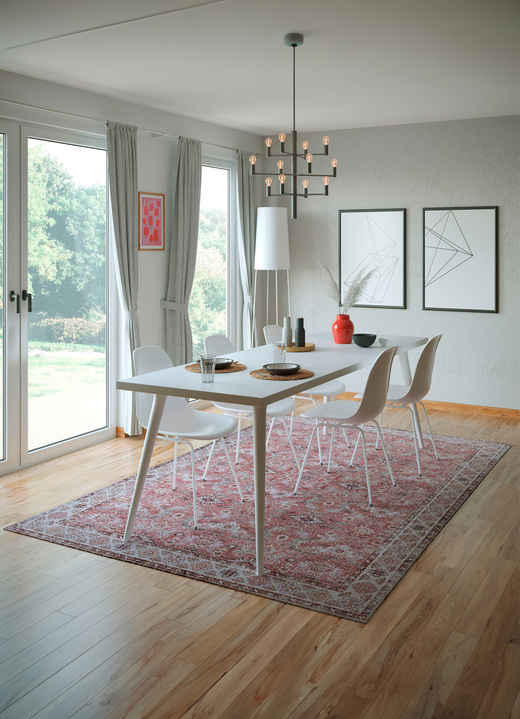 Modern - Pflegeleichte Teppiche von Gino Falcone Ansicht 5 Modern - Pflegeleichte Teppiche von Gino Falcone, in Größe 113 (Brücke, 70 x 140 cm) bis 249 (Teppich, 160 x 230 cm), in Farbe ROST Ansicht 5