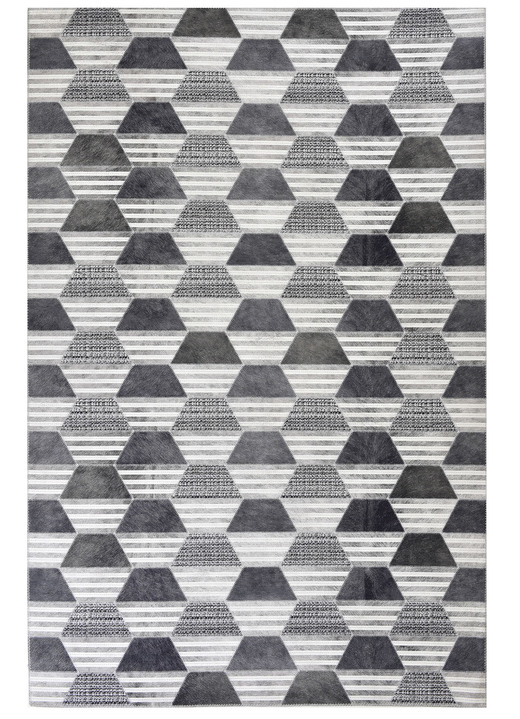 Modern - Robuste und pflegeleichte Teppiche, in Größe 109 (Brücke, 50 x 80 cm) bis 278 (Teppich, 190 x 280 cm), in Farbe GRAU Ansicht 2