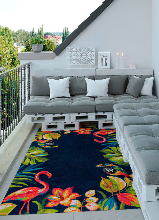 Modern - Indoor / Outdoor geeignete Brücke und Teppiche, in Größe 120 (Brücke, 100 x 200 cm) bis 278 (Teppich, 190 x 290 cm), in Farbe MULTICOLOR Ansicht 3