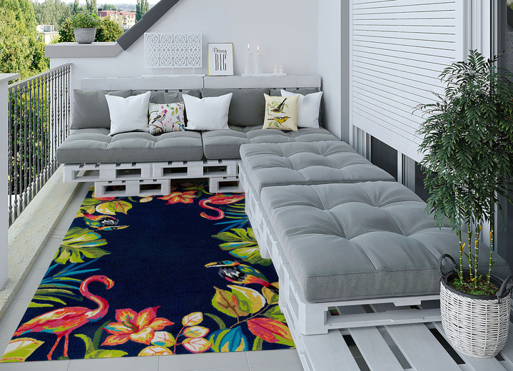 Modern - Indoor / Outdoor geeignete Brücke und Teppiche, in Größe 120 (Brücke, 100 x 200 cm) bis 278 (Teppich, 190 x 290 cm), in Farbe MULTICOLOR Ansicht 1