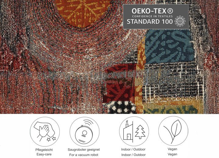 Modern - Teppiche für Innen- und Außenbereich, in Größe 110 (Brücke, 60 x 100 cm) bis 299 (Teppich, 300 x 400 cm), in Farbe BUNT Ansicht 2