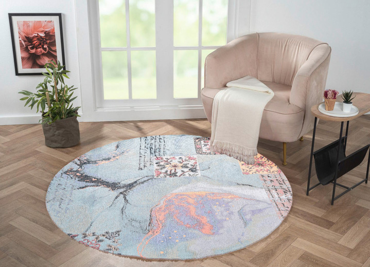 Modern - Brücken und Teppich in angenehmer Qualität, in Größe 115 (Brücke, 80 x 160 cm) bis 305 (Teppich rund,	Ø 160 cm), in Farbe BUNT Ansicht 2