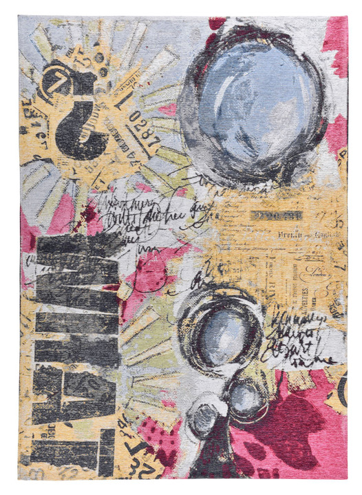 Modern - Moderne Teppiche von Gino Falcone, in Größe 115 (Brücke, 80 x 160 cm) bis 305	Teppich rund	Ø 160 cm, in Farbe BUNT Ansicht 2