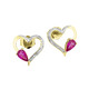 Ohrschmuck - Zartes Funkeln: Ohrstecker mit echt Rubin, in Farbe  – Ansicht 2