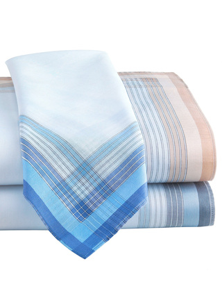 Praktische Hilfsmittel - Herren-Stofftaschentücher aus reiner Baumwolle, in Größe 100 (3er-Pack) bis 200 (6er-Pack), in Farbe