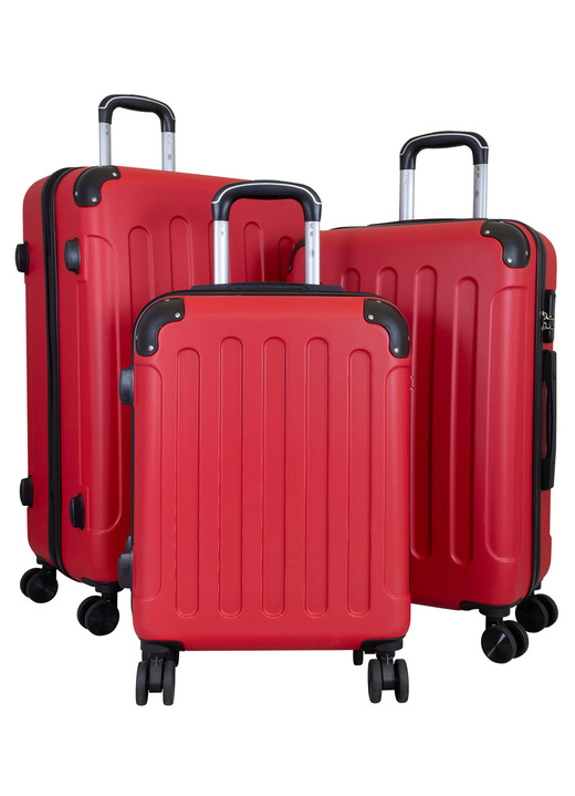 Gesundheit - Hartschalen-Kofferset 3-teilig, aus robustem ABS Ansicht 4 Gesundheit - Hartschalen-Kofferset 3-teilig, aus robustem ABS, in Farbe BLAU Ansicht 4