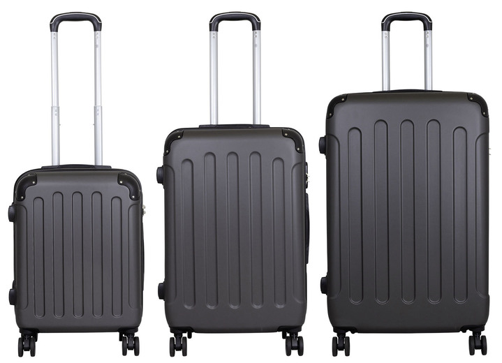 Gesundheit - Hartschalen-Kofferset 3-teilig, aus robustem ABS Ansicht 7 Gesundheit - Hartschalen-Kofferset 3-teilig, aus robustem ABS, in Farbe BLAU Ansicht 7