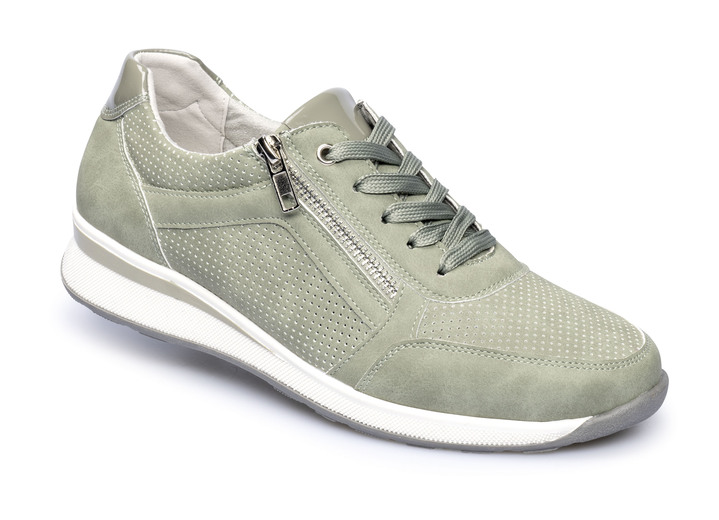 Schuhe & Einlagen - Komfort-Sneaker mit zusätzlicher Einlegesohle aus Kunstfell , in Größe 036 bis 042, in Farbe PFLAUME Ansicht 4