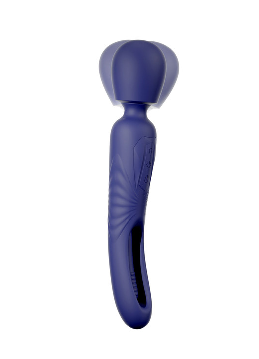 Erotik - Handlicher 2in1 Massagestab, in Farbe BLAU Ansicht 6