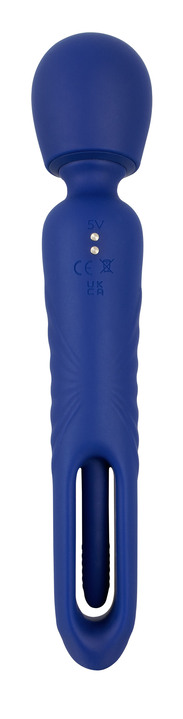 Erotik - Handlicher 2in1 Massagestab, in Farbe BLAU Ansicht 3