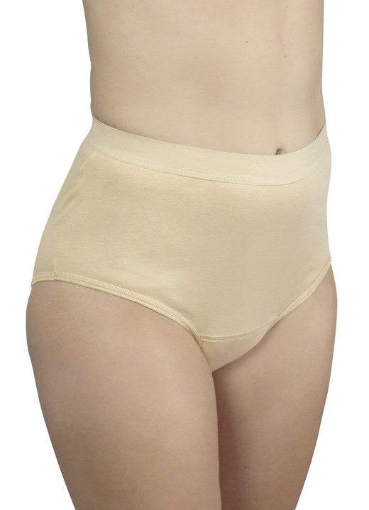 Inkontinenz - Hygiene-Damen-Slip, High-waist, von Hydas Ansicht 3 Inkontinenz - Hygiene-Damen-Slip, High-waist, von Hydas, in Größe 1 (38/40) bis 5 (54/56), in Farbe WEISS, in Ausführung Damen-Slip, High-waist Ansicht 3