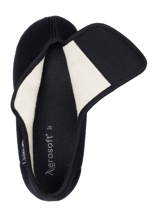Slipper & Schnürschuhe - Klett-Halbschuh für Damen und Herren Ansicht 2 Slipper & Schnürschuhe - Klett-Halbschuh für Damen und Herren, in Größe 036 bis 046, in Farbe SCHWARZ Ansicht 2