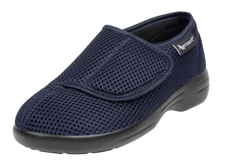 Slipper & Schnürschuhe - Klett-Halbschuh für Damen und Herren, in Größe 036 bis 046, in Farbe SCHWARZ Ansicht 3