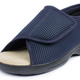 Sandalen & Pantoletten - Klett-Sandale für Damen und Herren, in Größe 036 bis 046, in Farbe SCHWARZ, in Ausführung Komfort-Klett-Sandale mit 2 Klettverschlüssen – Farbe BLAU – Ansicht 2