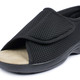Sandalen & Pantoletten - Klett-Sandale für Damen und Herren, in Größe 036 bis 046, in Farbe SCHWARZ, in Ausführung Komfort-Klett-Sandale mit 2 Klettverschlüssen – Farbe SCHWARZ – Ansicht 4