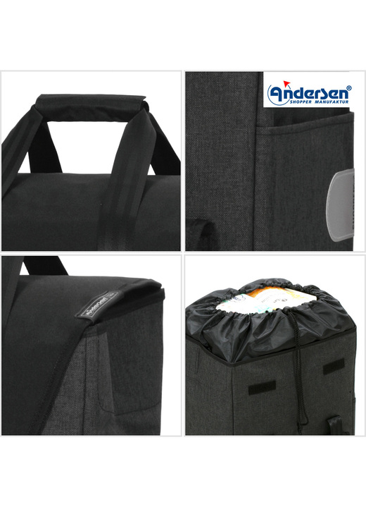 Mobilität - Andersen Einkaufsroller mit Sitzmöglichkeit Ansicht 5 Mobilität - Andersen Einkaufsroller mit Sitzmöglichkeit, in Farbe SCHWARZ Ansicht 5