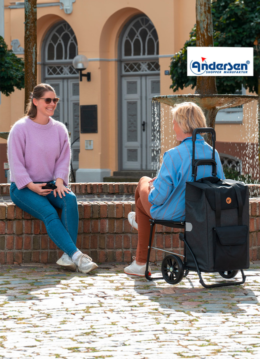 Mobilität - Andersen Einkaufsroller mit Sitzmöglichkeit Ansicht 6 Mobilität - Andersen Einkaufsroller mit Sitzmöglichkeit, in Farbe SCHWARZ Ansicht 6