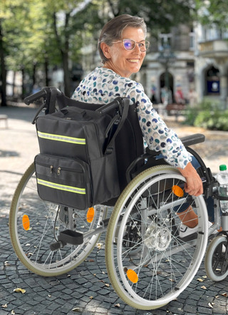 Wetterfeste Rollstuhl-/Rollator-Tasche