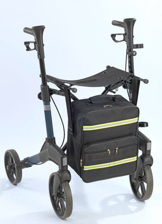 Mobilität - Wetterfeste Rollstuhl-/Rollator-Tasche, in Farbe SCHWARZ Ansicht 2