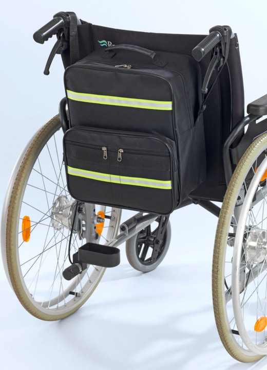 Mobilität - Wetterfeste Rollstuhl-/Rollator-Tasche, in Farbe SCHWARZ Ansicht 4