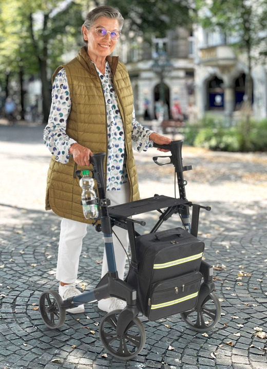 Mobilität - Wetterfeste Rollstuhl-/Rollator-Tasche, in Farbe SCHWARZ Ansicht 5