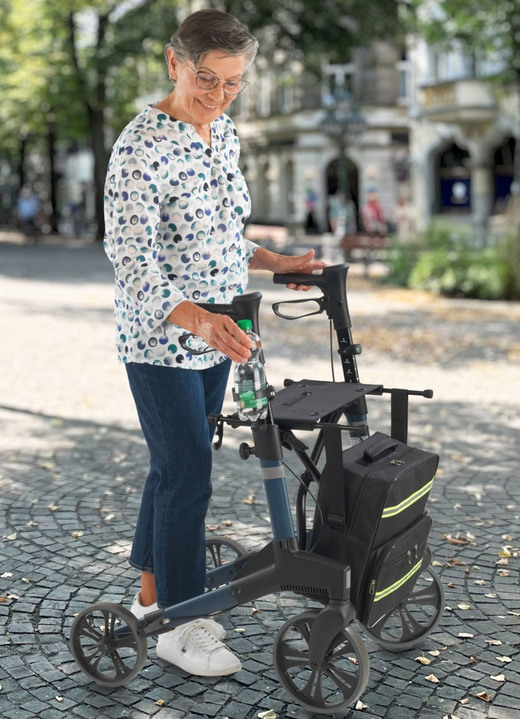 Mobilität - Rollstuhl-/Rollator-Getränkehalter, in Farbe SCHWARZ Ansicht 5