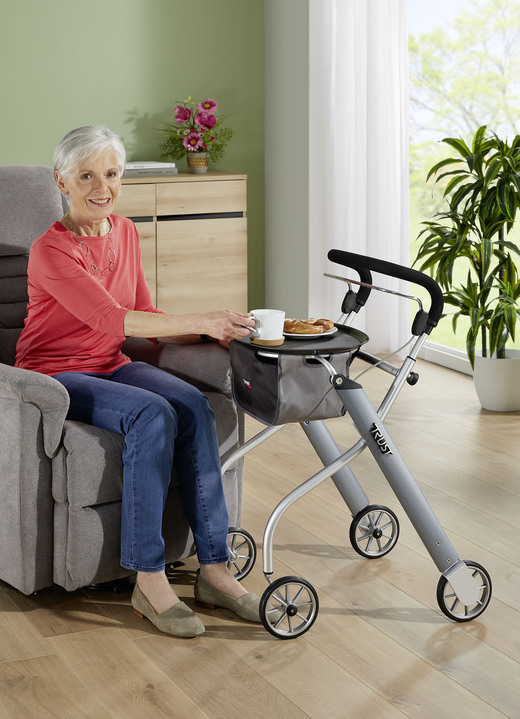 Mobilität - Trust Care Russka Indoor Rollator Let's Go Ansicht 3 Mobilität - Trust Care Russka Indoor Rollator Let's Go, in Farbe ROT-GRAU Ansicht 3