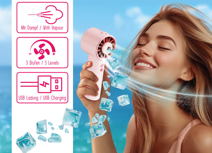 Wohlbefinden - Wasserventilator Lady Air Cooler , in Farbe PINK Ansicht 1