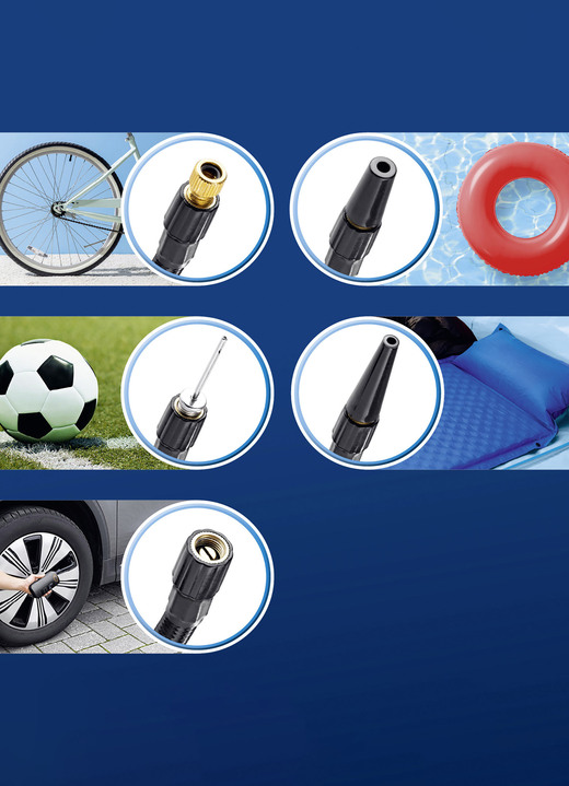 Garten - EASYmaxx Akku-Handkompressor mit LED-Beleuchtung, in Farbe SCHWARZ Ansicht 16