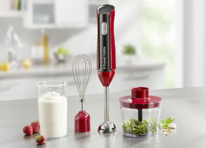 Küchengeräte - Russell Hobbs 3-in-1 Stabmixer-Set, in Farbe ROT Ansicht 1
