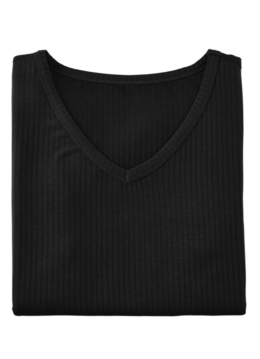 Strandkleider - Laurina Shirt mit V-Ausschnitt, in Größe 036 bis 054, in Farbe ROYALBLAU Ansicht 8