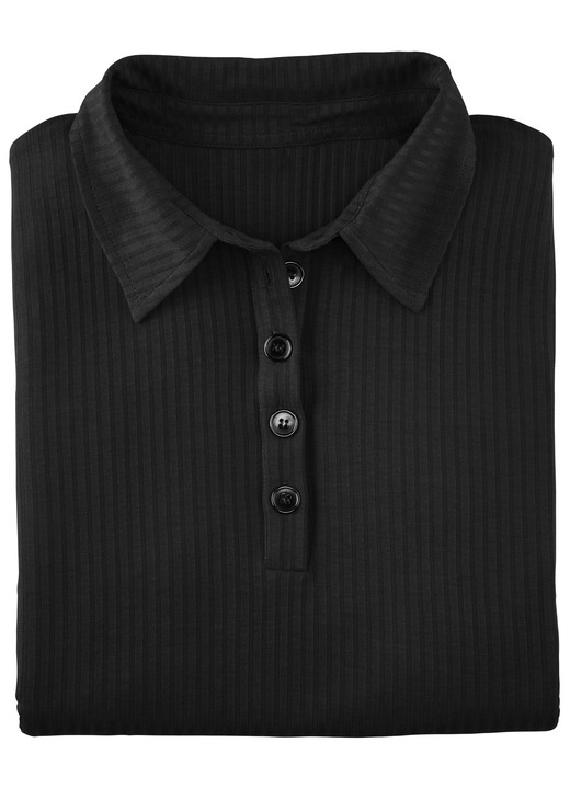 Strandkleider - Laurina Poloshirt mit Knopfleiste, in Größe 036 bis 054, in Farbe ROYALBLAU Ansicht 9