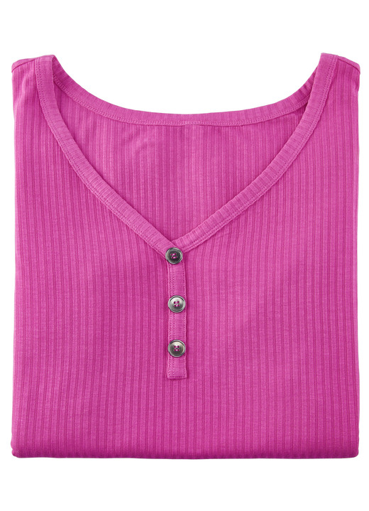 Damen - Laurina Trägershirt mit Zierknopfleiste, in Größe 036 bis 054, in Farbe PINK Ansicht 2