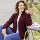 Strickjacken - Strickjacke mit Perlfangakzenten, in Größe L(44/46) bis XXL(52/54), in Farbe BORDEAUX – Farbe BORDEAUX – Ansicht 2