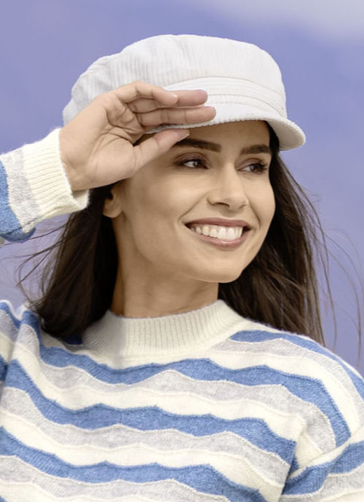 Mützen & Hüte - Elegante Damen-Ballonmütze, mit rückwärtigem Elastikeinsatz, in Farbe SCHWARZ Ansicht 6