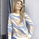 Langarm - Pullover in Jacquard-Dessin – Farbe ECRU-HELLBLAU-CAMEL – Ansicht 2 Langarm - Pullover in Jacquard-Dessin, in Größe 036 bis 052, in Farbe ECRU-HELLBLAU-CAMEL – Farbe ECRU-HELLBLAU-CAMEL – Ansicht 2