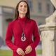 Langarm - Pullover mit Struktur – Farbe ROT – Ansicht 2 Langarm - Pullover mit Struktur, in Größe 036 bis 052, in Farbe ROT – Farbe ROT – Ansicht 2