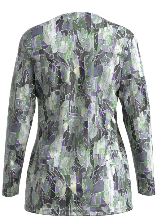 Pullover & Strickmode - Pullover in Feinstrick, in Größe 036 bis 052, in Farbe GRÜN-LILA-MULTICOLOR Ansicht 2