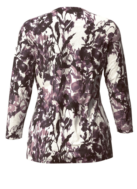 Pullover & Strickmode - Pullover in Feinstrick, in Größe 036 bis 052, in Farbe ECRU-BORDEAUX Ansicht 3