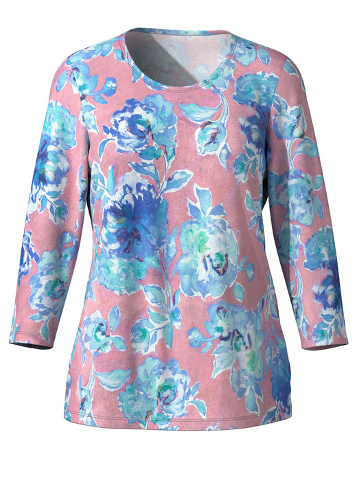 3/4-Arm - Pullover in Feinstrick Ansicht 2 3/4-Arm - Pullover in Feinstrick, in Größe 036 bis 052, in Farbe ROSA-TÜRKIS-MINT Ansicht 2